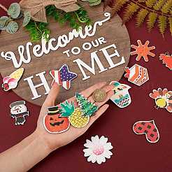 Натуральное украшение для двери из мдф для украшения входной двери&nbsp;HJEW-SZ0001-04