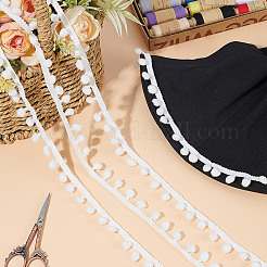 Полиэстеровый помпон шарик кисточка кружевная лента DIY-WH0683-64