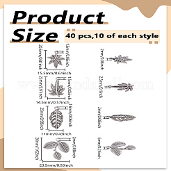 40шт 4 стиля подвески из сплава в тибетском стиле&nbsp;FIND-LP0004-30