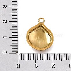 Pendentifs en acier inoxydable 304 émaillés&nbsp;STAS-D393-06G