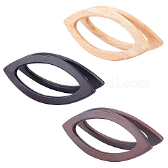 6pcs 3 Farben Holztaschengriff&nbsp;FIND-PH0002-29-WH