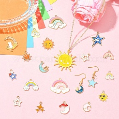 20шт 20 стиля подвески из сплава с эмалью&nbsp;ENAM-YW0008-10