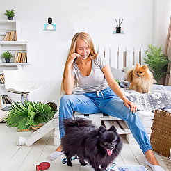 Акриловая настенная клейкая полка для камеры с железным винтом ODIS-WH0002-86C