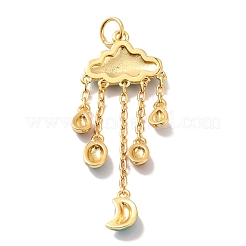 Подвески из латуни с эмалью в стойку&nbsp;KKB-M230-42G