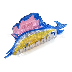 Haarspangen aus PVC-Kunststoff für Frauen und Mädchen&nbsp;OHAR-D001-01B