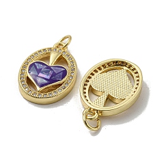 Латунные микро проложить кубического циркония подвески&nbsp;KK-H457-01G