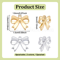 12 шт. 2-х цветные подвески из нержавеющей стали 304 STAS-UN0063-36