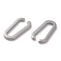 変色しない304ステンレススチール製クイックリンクコネクター  ステンレス鋼色  16x8x1mm  内径：13x5mm&nbsp;STAS-G243-16A-P