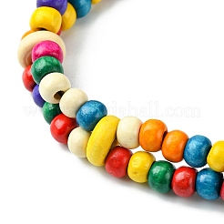 Collane bavaglino con perline di cocco naturale tinto colorato&nbsp;NJEW-A007-03A
