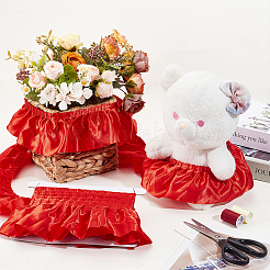 Плиссированные атласные ленты&nbsp;SRIB-GA0001-20A