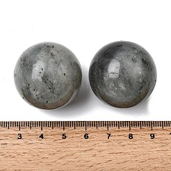 Сферические бусины из натурального лабрадорита без отверстий&nbsp;G-I367-05-11