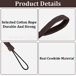 2 шт. брелок для ключей из коровьей кожи&nbsp;AJEW-CL0001-80B