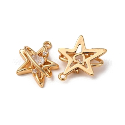 Латунные микропаве прозрачные подвески с фианитом KK-Z112-38G