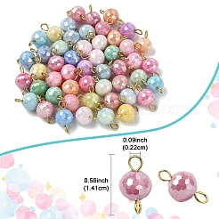 50шт стеклянные подвески&nbsp;PALLOY-YW00103