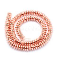 Electroplate non magnetici ematite sintetico fili di perline&nbsp;G-L485-05A-RG