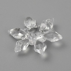 Рождественские прозрачные акриловые подвески OACR-WH0037-02C-02