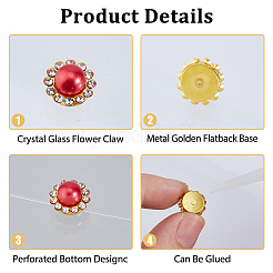 160шт пластиковый пришивной стразы&nbsp;FIND-HS0002-24