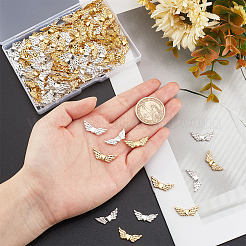 200 pièce de perles Angeltee en alliage de style tibétain de 2 couleurs&nbsp;TIBEB-AR0001-07-RS