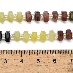 Нити бусин из синтетического синего авантюрина&nbsp;G-G317-A02-3x6mm