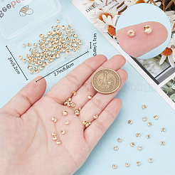 200 шт. Латунные крышки для обжимных бусин FIND-BBC0003-64