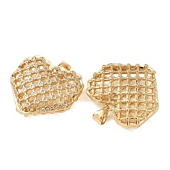 Pendentifs en laiton zircon cubique transparent&nbsp;KK-B184-01G-07