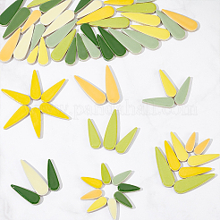 400г двухцветный фарфоровый кабошон ручной работы PORC-WR0001-02