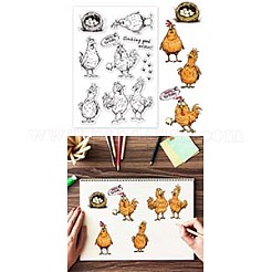 Изготовленные на заказ прозрачные штампы из ПВХ на летнюю тематику DIY-WH0631-0258