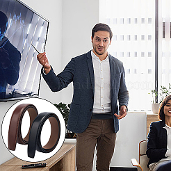 2 шт. двухцветный плоский кожаный шнур для самостоятельного изготовления цепочных ремней&nbsp;DIY-CL0001-15