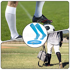 1 par de calcetines de fútbol de polialgodón de color liso&nbsp;AJEW-CL0001-33E