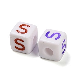 Непрозрачные акриловые бусины OACR-I022-01S