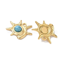 Подвески из окрашенной синтетической бирюзы в виде морских животных&nbsp;STAS-H483-33B-G