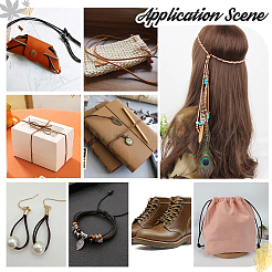 5м 5-х цветный круглый плетеный кожаный шнур OCOR-GA0001-71