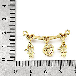 Colgante micropavé cubic zirconia de latón&nbsp;KK-Q066-15C-G
