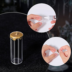 12 комплект 3 стилей стеклянных подвесок с латунными соединителями&nbsp;FIND-CA0009-38