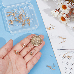 20 шт. латунные крючки для сережек-бабочки&nbsp;KK-UN0002-22