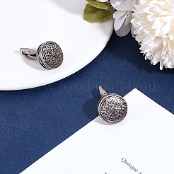 1 пара латунных запонок в тибетском стиле для мужчин FIND-BBC0002-18