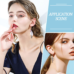 10 пара латунных сережек-подвесок EJEW-SC00003