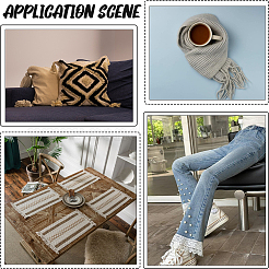 Хлопковая лента с кисточками OCOR-WH20004-05B