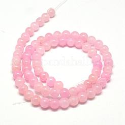 Естественный желтый нефрит бисер нитей JBR6mm-2