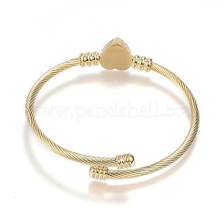 Браслеты-зажимы из хирургической нержавеющей стали 316&nbsp;X-BJEW-D437-A37-G