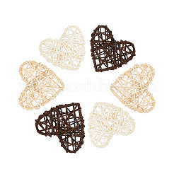 Сердце из ротанга&nbsp;AJEW-CJ0001-12