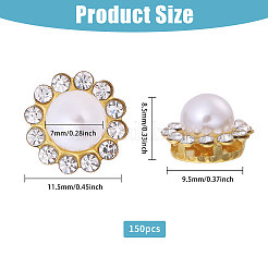 150 шт. Цветочные пластиковые стразы украшения аксессуары&nbsp;FIND-CA0009-76B