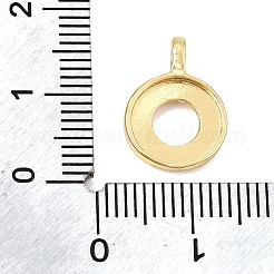 Pendentif de support de cabochon en laiton&nbsp;KK-CBA968C-03G-05