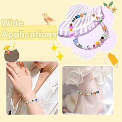 1000 шт. 3 вида стеклянных бусин-ронделей GLAA-CJC0009-09C