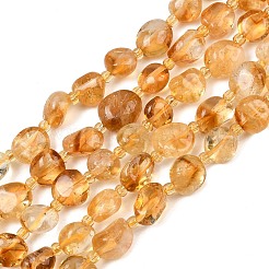 Fili di perle di citrino naturale riscaldate&nbsp;GG-CBA3A44-C04-02