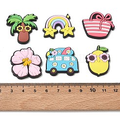 Cabochons en PVC sur le thème de l'été&nbsp;PL-CBAEA65-03