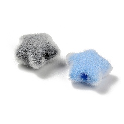 Флокированные непрозрачные акриловые бусины&nbsp;OACR-I026-02B