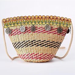 Кружевная отделка из полиэстера с вышивкой в этническом стиле&nbsp;OCOR-WH0070-20A