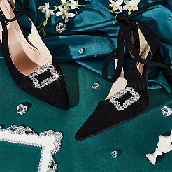 Зажимы для обуви из хрусталя и хрусталя из сплава&nbsp;FIND-WH0021-88P