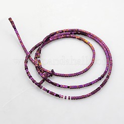 Electroplate non magnetici ematite sintetico fili di perline&nbsp;G-J212E-06
